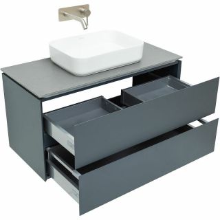 Тумба под раковину Allen Brau Infinity 100 1.21003.AM подвесная Антрацит матовый